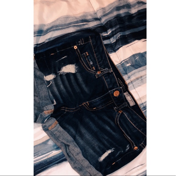 Aero Midi Jean Shorts - Picture 2 of 5